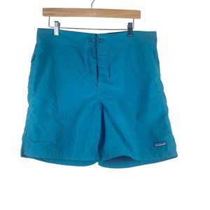Vintage Patagonia Board Shorts Mens Size 36 Blue Teal Swim Trunks Outdoor Baggy